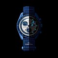 Часы Swatch x Omega Bioceramic Moonswatch Mission to The SuperBlue Moonphase SO33N700 фото 3