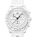Часы Swatch x Omega Bioceramic Moonswatch Mission to the Moonphase - Full Moon SO33W700