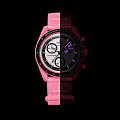 Часы Swatch x Omega Bioceramic Moonswatch Mission to The Pink Moonphase SO33P700 фото 3